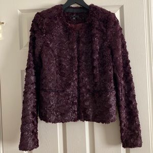 Joe's Jeans Textured Burgundy Blazer